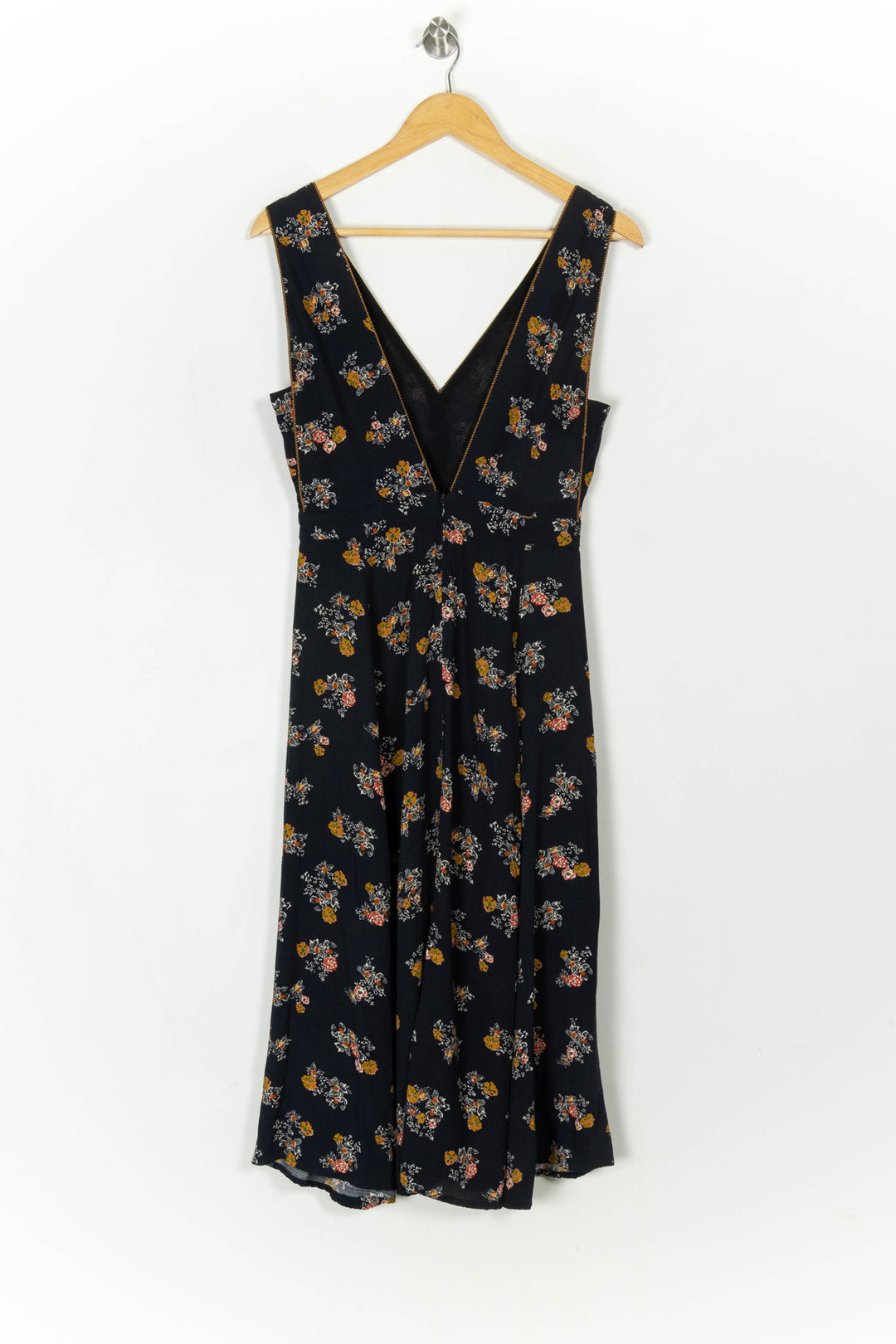 Robe Longue Noire et Fleurie - Taille XS/34 de la marque Sessùn | PARAD121529 - Vendu par Paradigme - Image 5