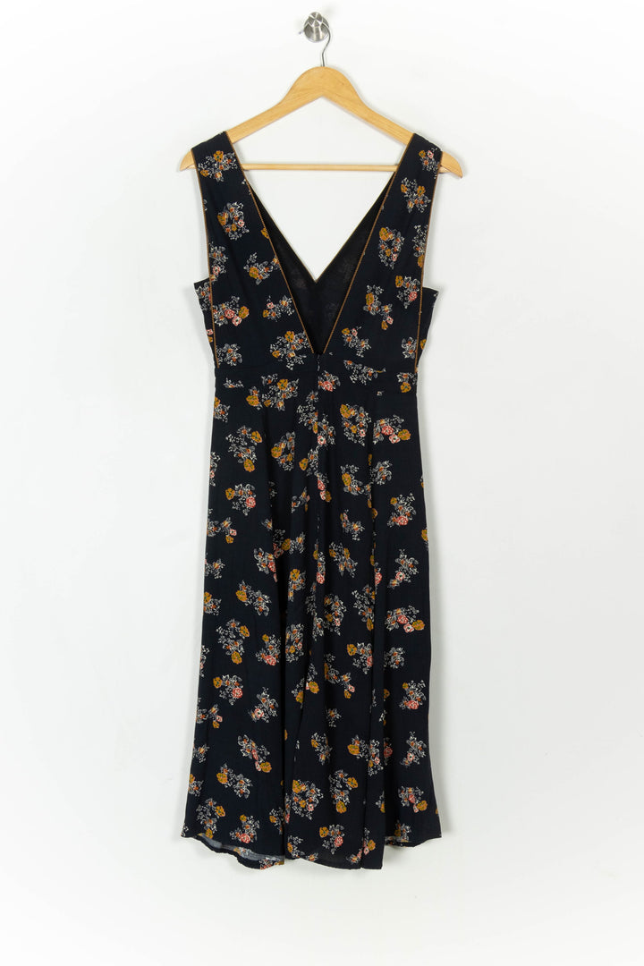 Robe Longue Noire et Fleurie - Taille XS/34 de la marque Sessùn | PARAD121529 - Vendu par Paradigme - Image 5