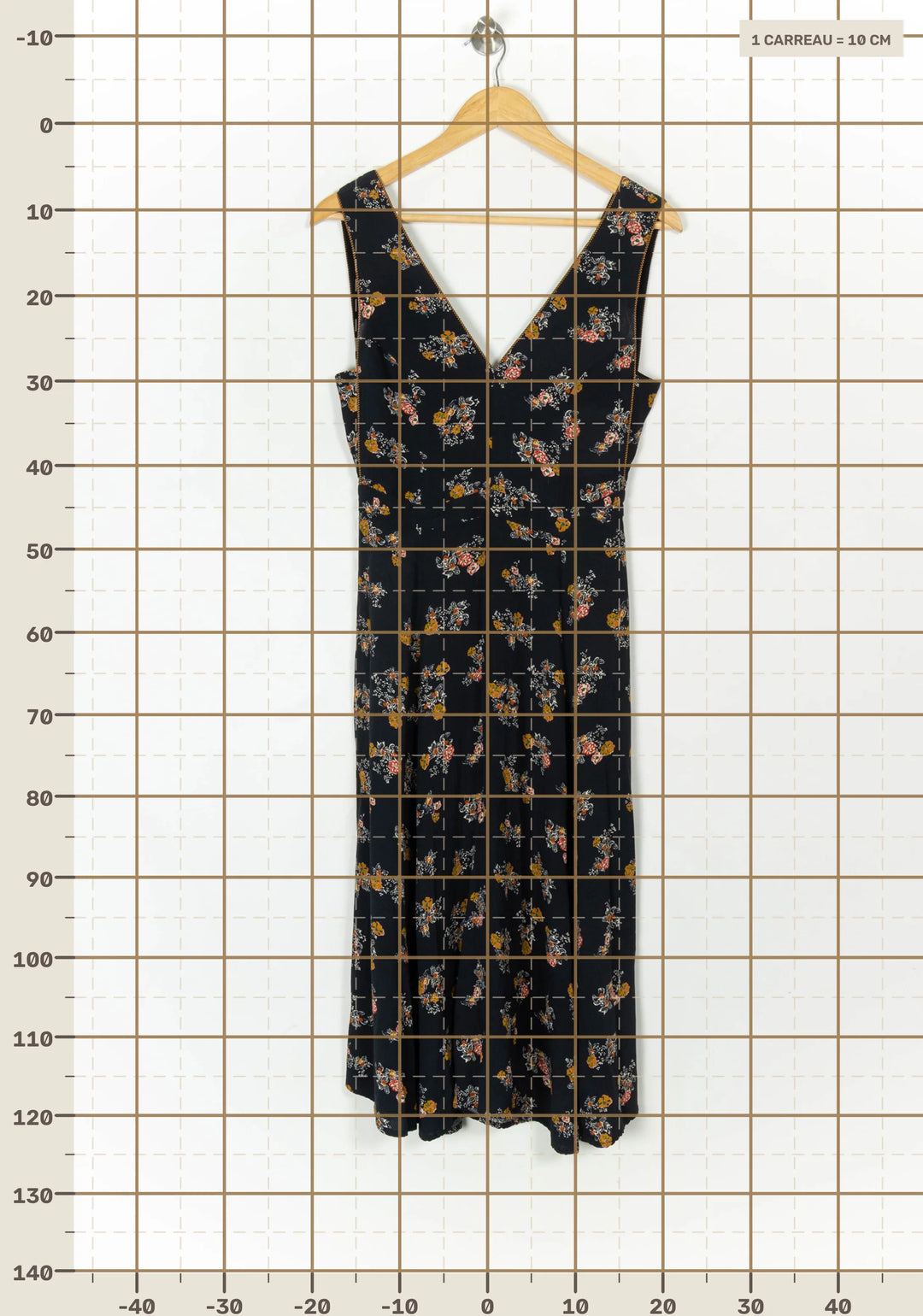 Robe Longue Noire et Fleurie - Taille XS/34 de la marque Sessùn | PARAD121529 - Vendu par Paradigme - Image 4