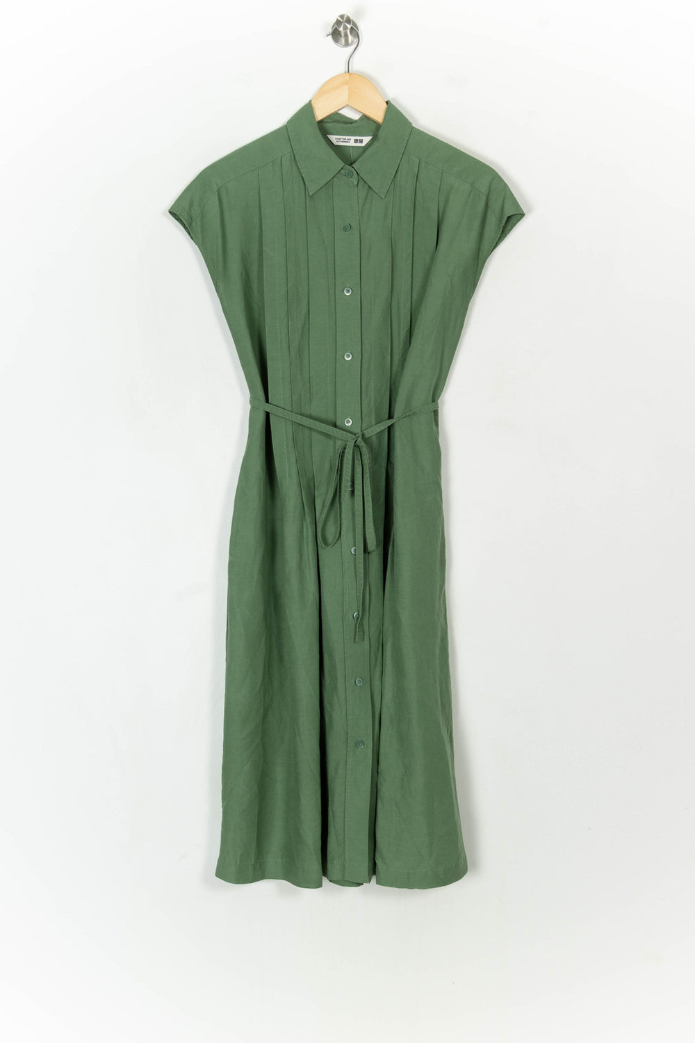 Robe chemise verte - Taille XS/34 de la marque Comptoir des Cotonniers | PARAD121530 - Vendu par Paradigme - Image 2