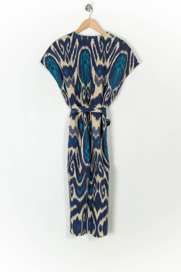 Robe Longue Bleu et Beige - Taille S/36 de la marque Vanessa Bruno | PARAD121532 - Vendu par Paradigme - Image 5