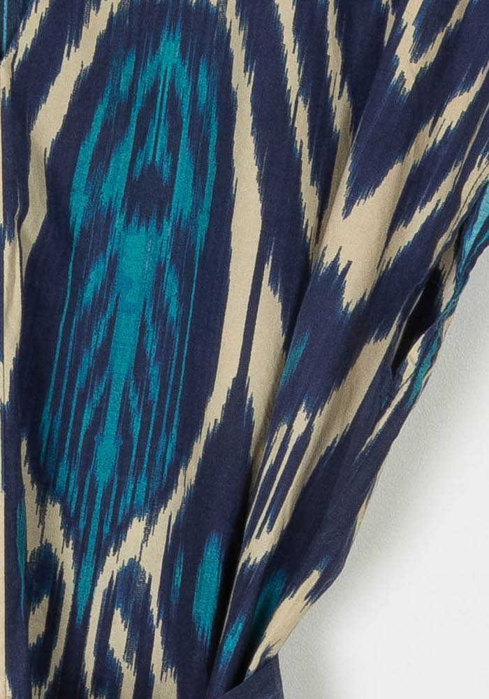 Robe Longue Bleu et Beige - Taille S/36 de la marque Vanessa Bruno | PARAD121532 - Vendu par Paradigme - Image 3