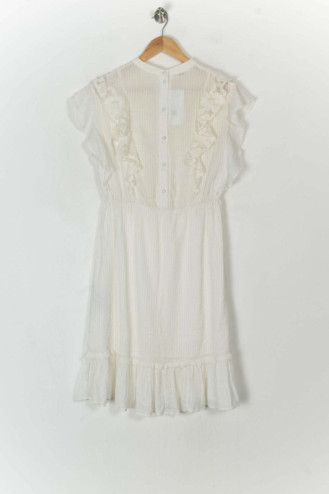 Robe Midi Blanche - Taille S/36 de la marque Sessùn | PARAD121534 - Vendu par Paradigme - Image 5