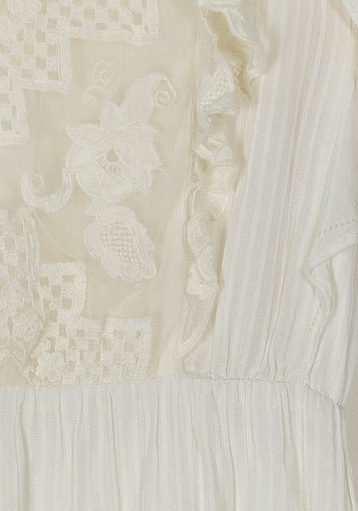 Robe Midi Blanche - Taille S/36 de la marque Sessùn | PARAD121534 - Vendu par Paradigme - Image 3