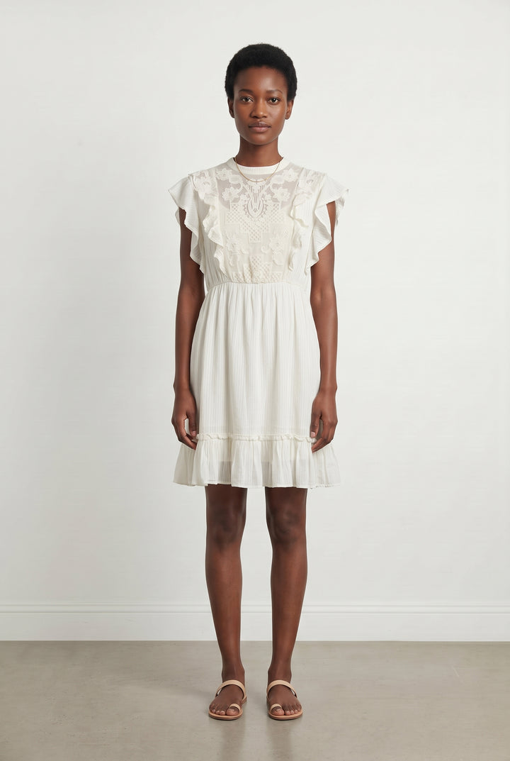 Robe Midi Blanche - Taille S/36 de la marque Sessùn | PARAD121534 - Vendu par Paradigme - Image 1