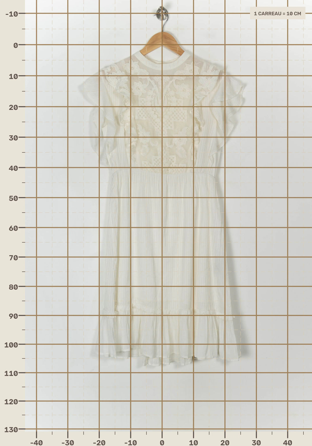 Robe Midi Blanche - Taille S/36 de la marque Sessùn | PARAD121534 - Vendu par Paradigme - Image 4