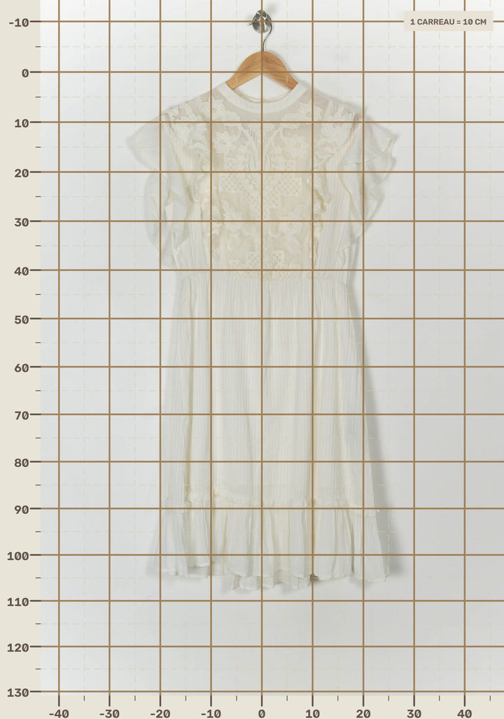 Robe Midi Blanche - Taille S/36 de la marque Sessùn | PARAD121534 - Vendu par Paradigme - Image 4