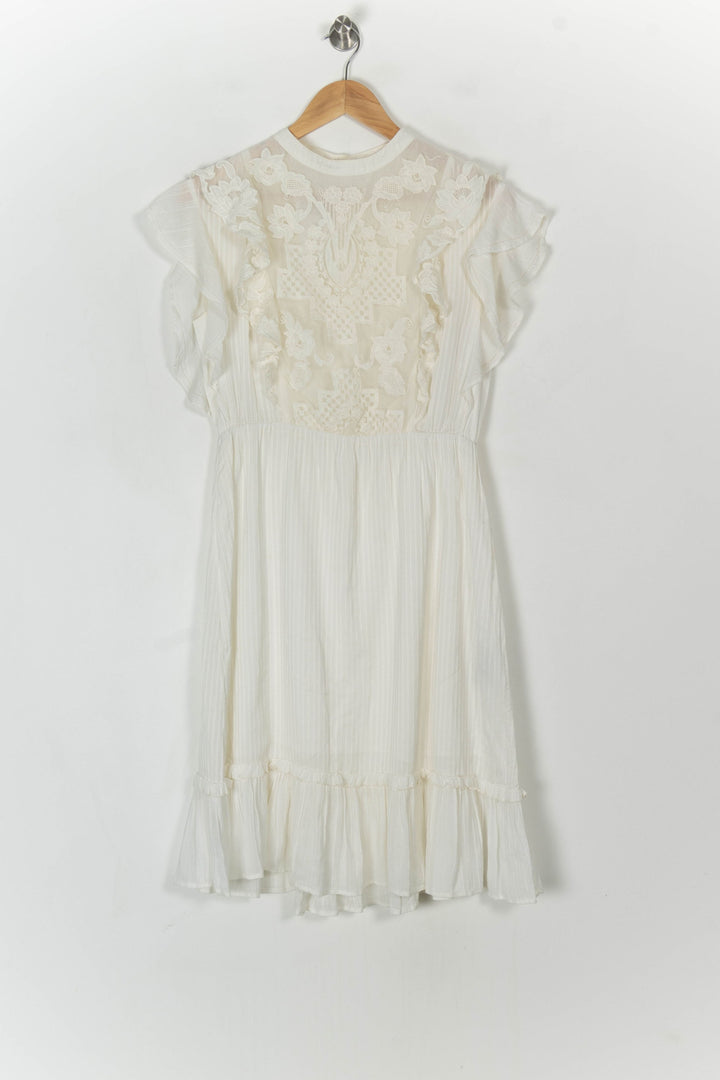 Robe Midi Blanche - Taille S/36 de la marque Sessùn | PARAD121534 - Vendu par Paradigme - Image 2