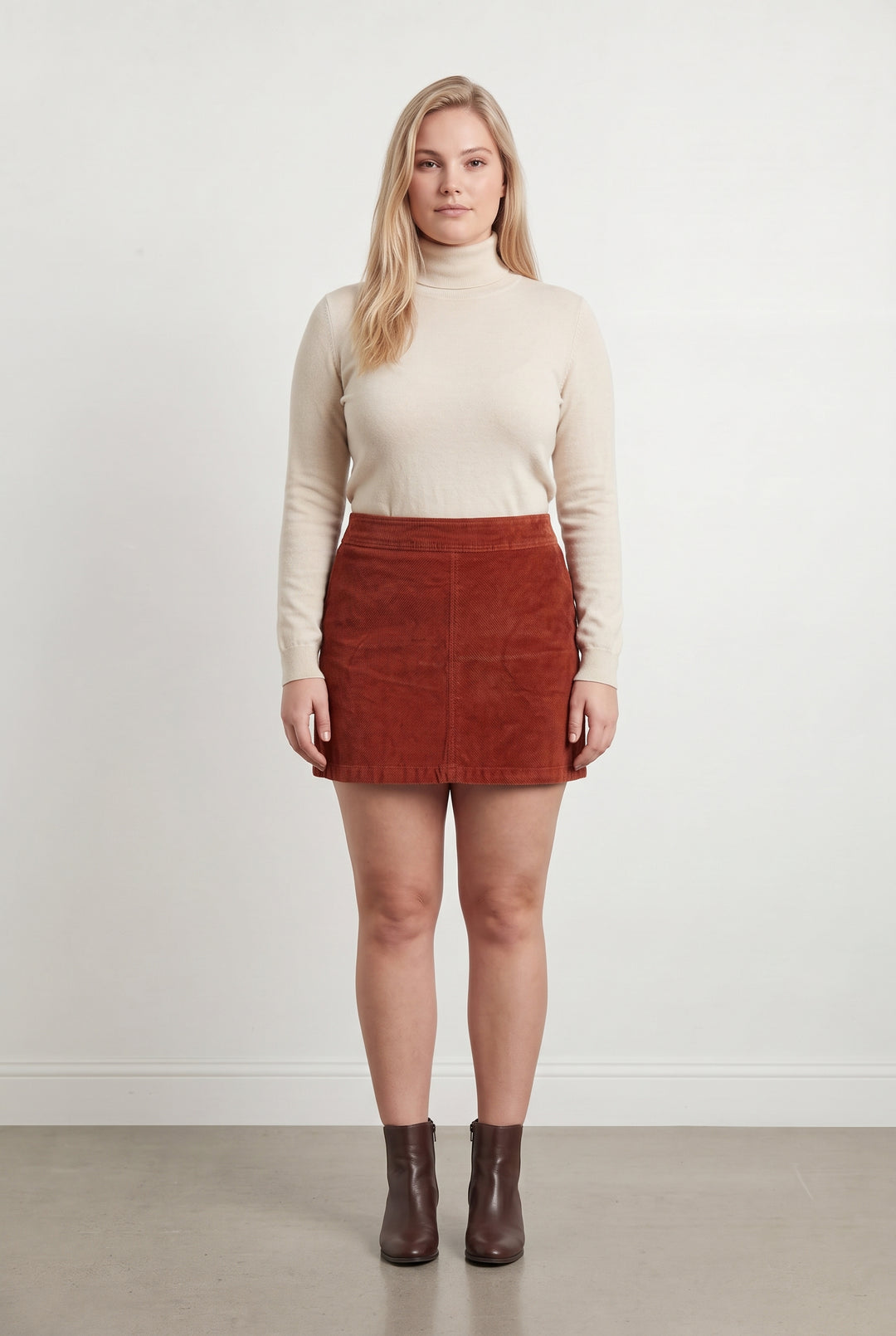 Jupe Courte Orange - Taille XL/42 de la marque La Fée Maraboutée | PARAD121535 - Vendu par Paradigme - Image 1