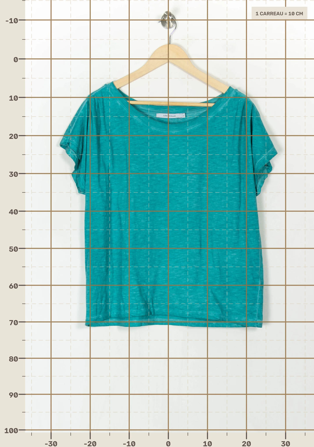 Tee-shirt Vert - Taille L/40 de la marque La Fée Maraboutée | PARAD121536 - Vendu par Paradigme - Image 4