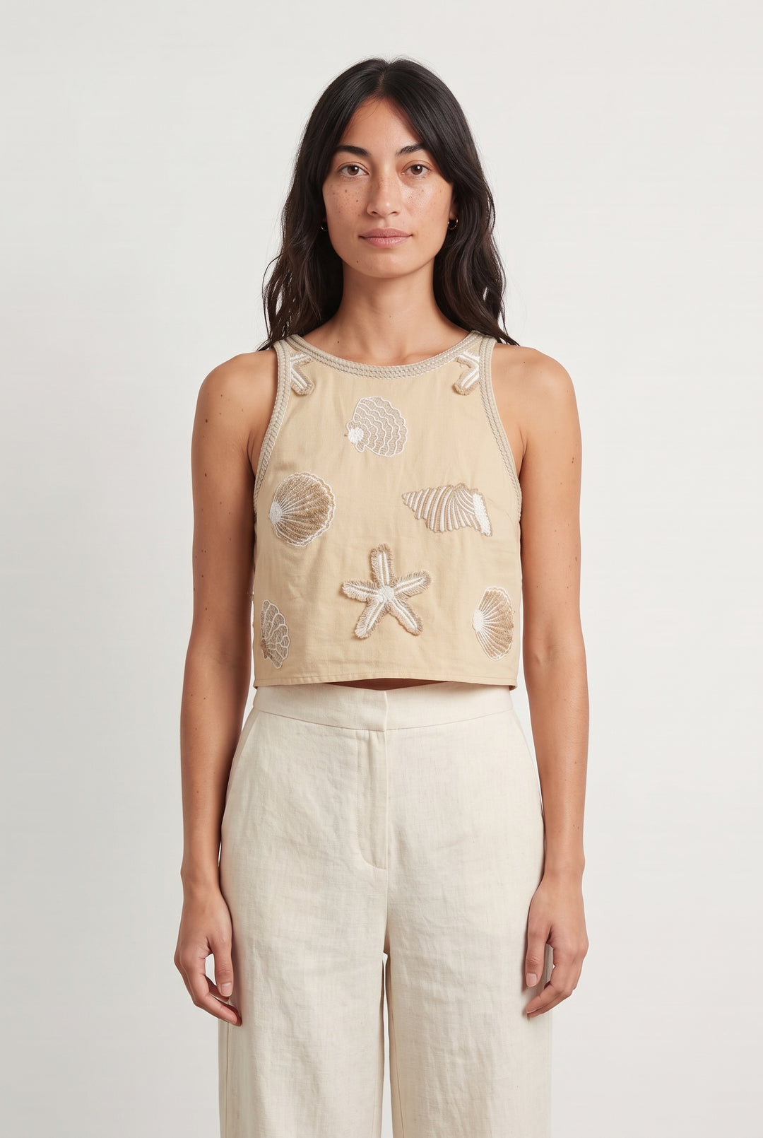 Débardeur Beige - Taille M/38 de la marque Sézane | PARAD121537 - Vendu par Paradigme - Image 1