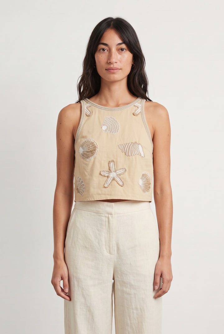 Débardeur Beige - Taille M/38 de la marque Sézane | PARAD121537 - Vendu par Paradigme - Image 1