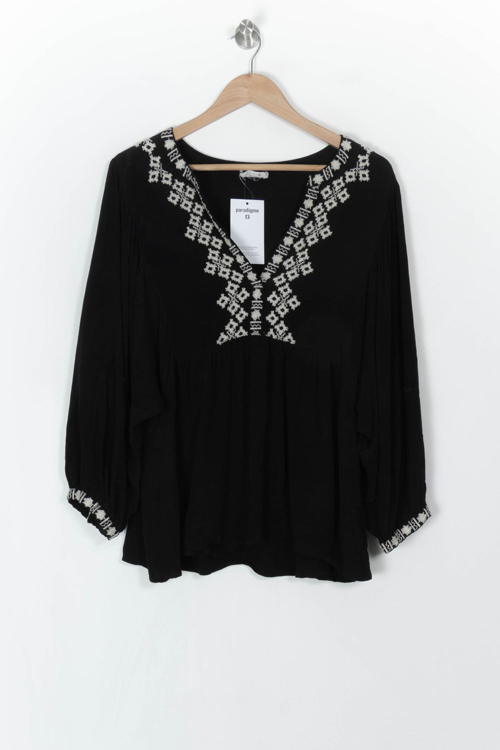 Blouse Noire et Blanche - Taille XL/42 de la marque Maison 123 | PARAD121538 - Vendu par Paradigme - Image 2