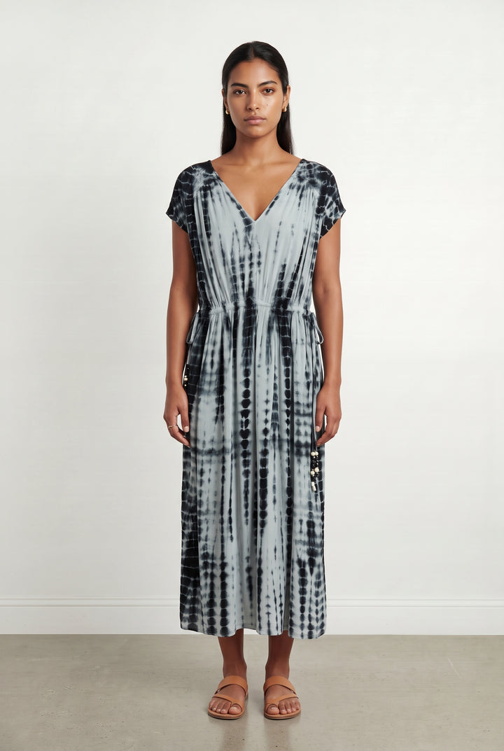 Robe Longue Noire et Blanche - Taille L/40 de la marque Almé | PARAD121540 - Vendu par Paradigme - Image 1