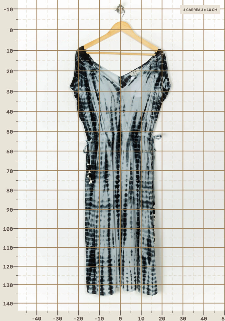 Robe Longue Noire et Blanche - Taille L/40 de la marque Almé | PARAD121540 - Vendu par Paradigme - Image 4