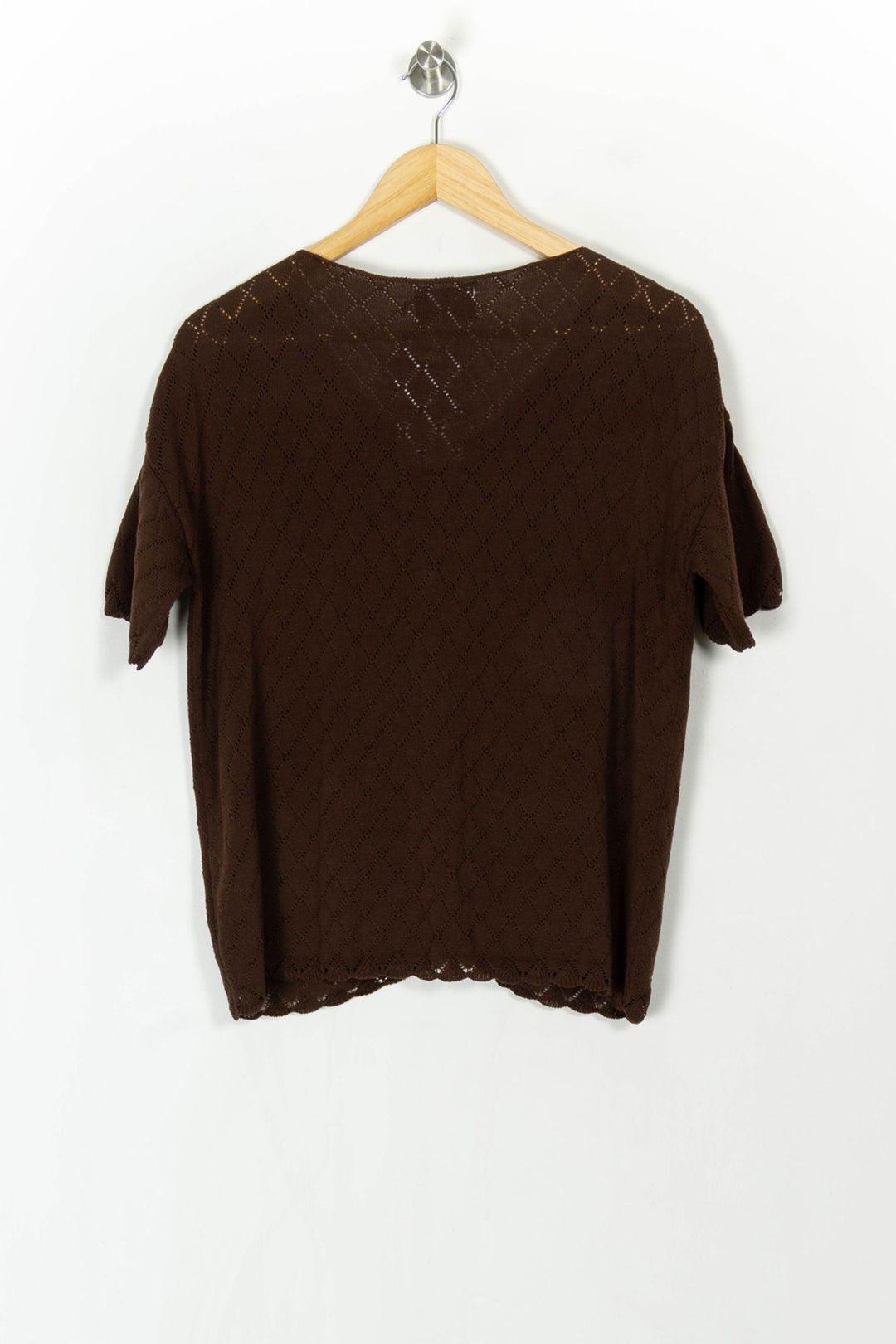Cardigan Marron - Taille S/36 de la marque Orta | PARAD121542 - Vendu par Paradigme - Image 5
