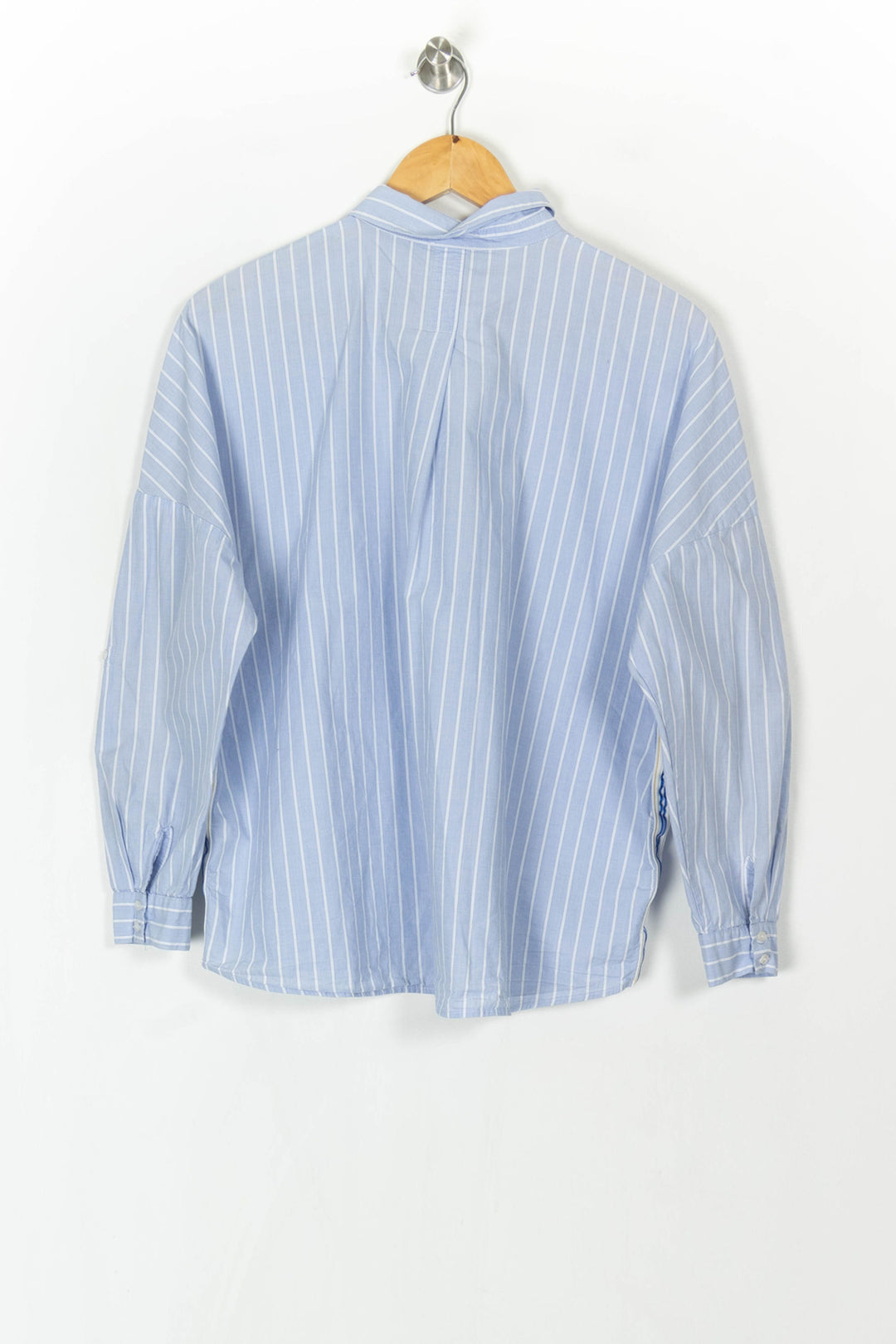 Chemise Rayée Bleue et Blanche - Taille M/38 de la marque Caroll | PARAD121543 - Vendu par Paradigme - Image 5