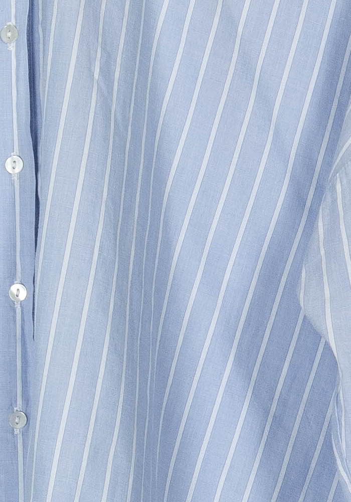 Chemise Rayée Bleue et Blanche - Taille M/38 de la marque Caroll | PARAD121543 - Vendu par Paradigme - Image 3