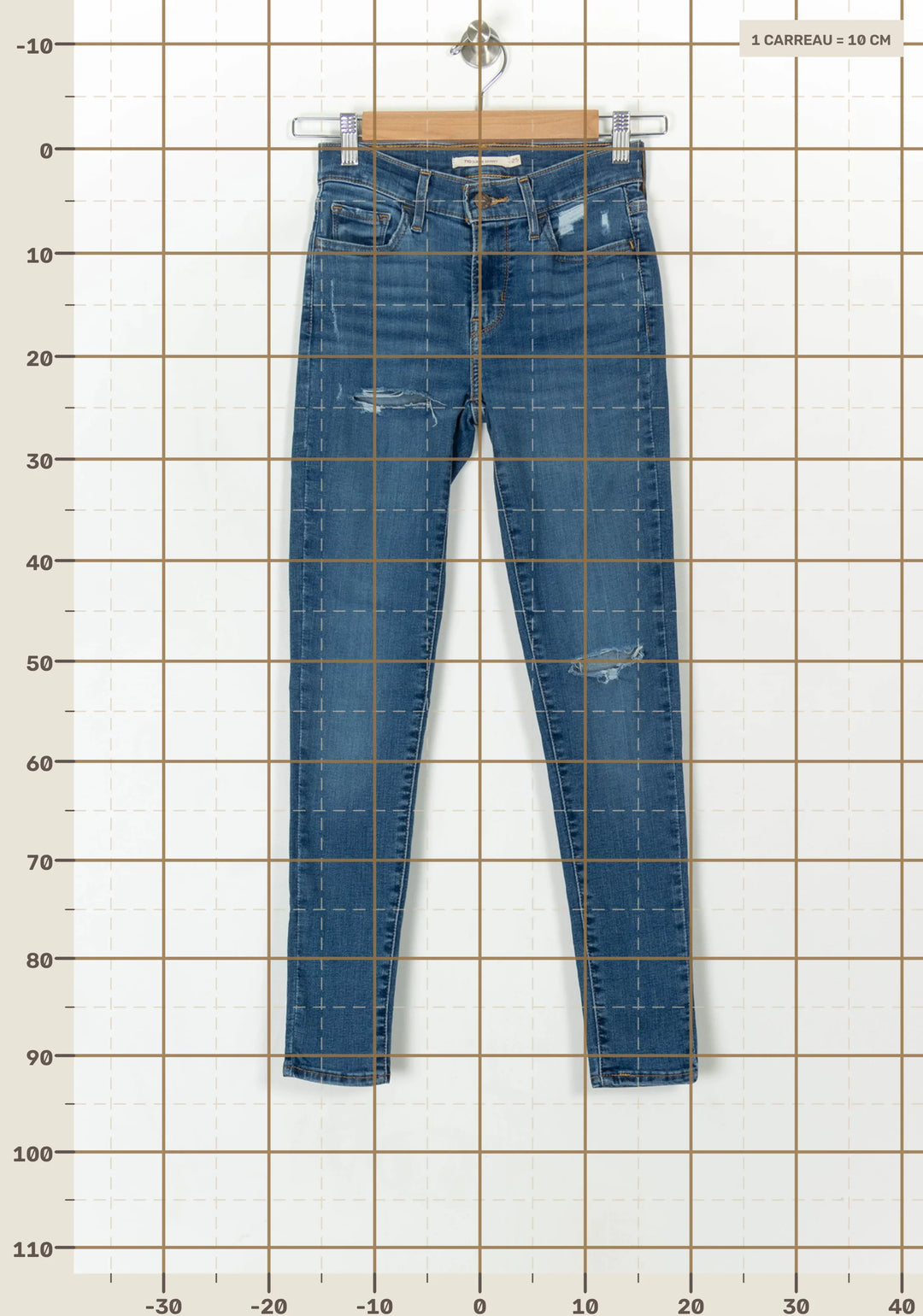 Jean Skinny Bleu - Taille XS/34 de la marque Levi&
