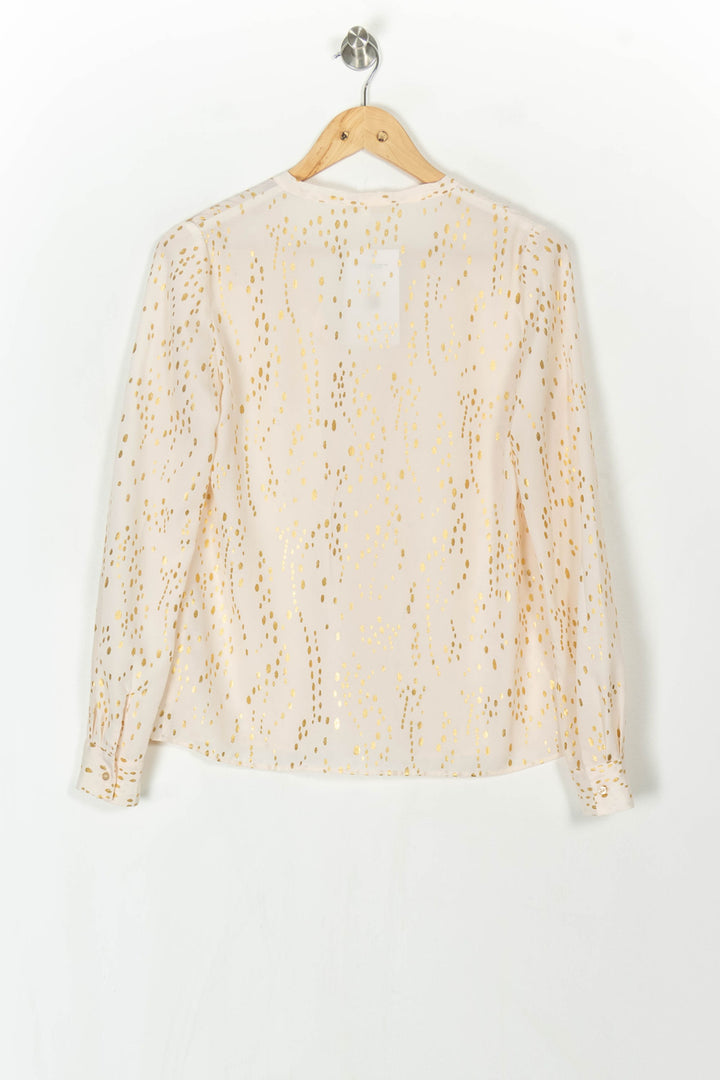 Blouse Or et Blanche - Taille M/38 de la marque Maje | PARAD121545 - Vendu par Paradigme - Image 5
