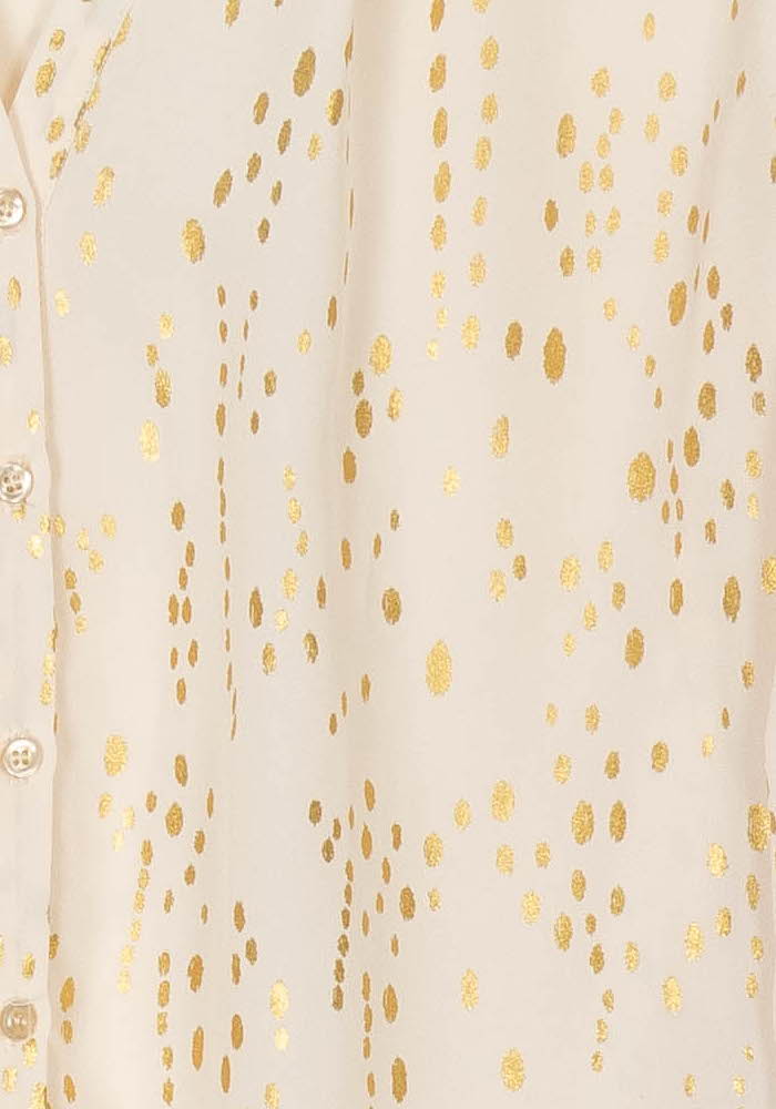 Blouse Or et Blanche - Taille M/38 de la marque Maje | PARAD121545 - Vendu par Paradigme - Image 3