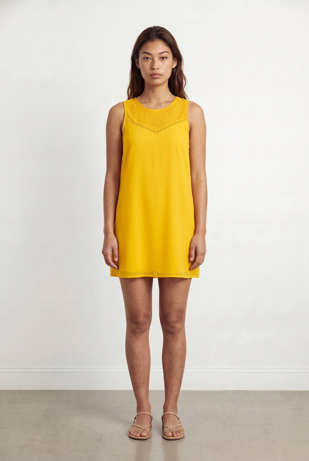 Robe Sans Manches Jaune - Taille S/36 de la marque I.Code | PARAD121546 - Vendu par Paradigme - Image 1