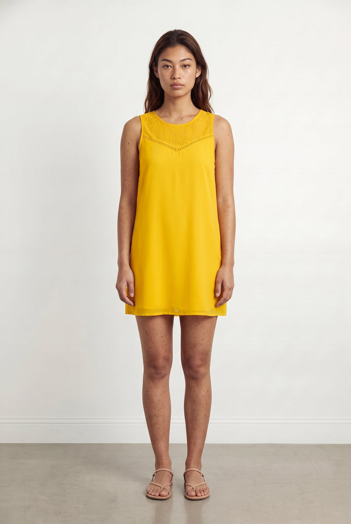 Robe Sans Manches Jaune - Taille S/36 de la marque I.Code | PARAD121546 - Vendu par Paradigme - Image 1