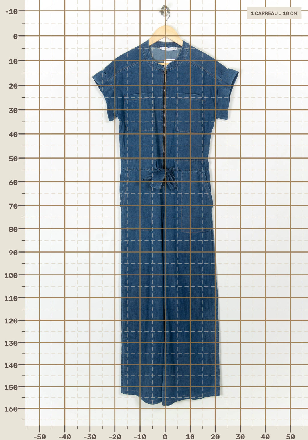 Combinaison Bleu - Taille L/40 de la marque La Fée Maraboutée | PARAD121550 - Vendu par Paradigme - Image 4