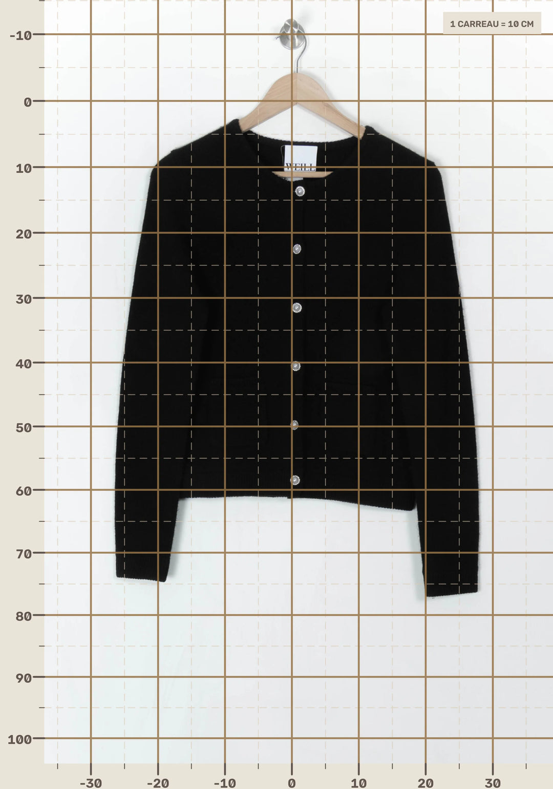 Cardigan Noir - Taille S/36 de la marque Weill | PARAD121552 - Vendu par Paradigme - Image 4