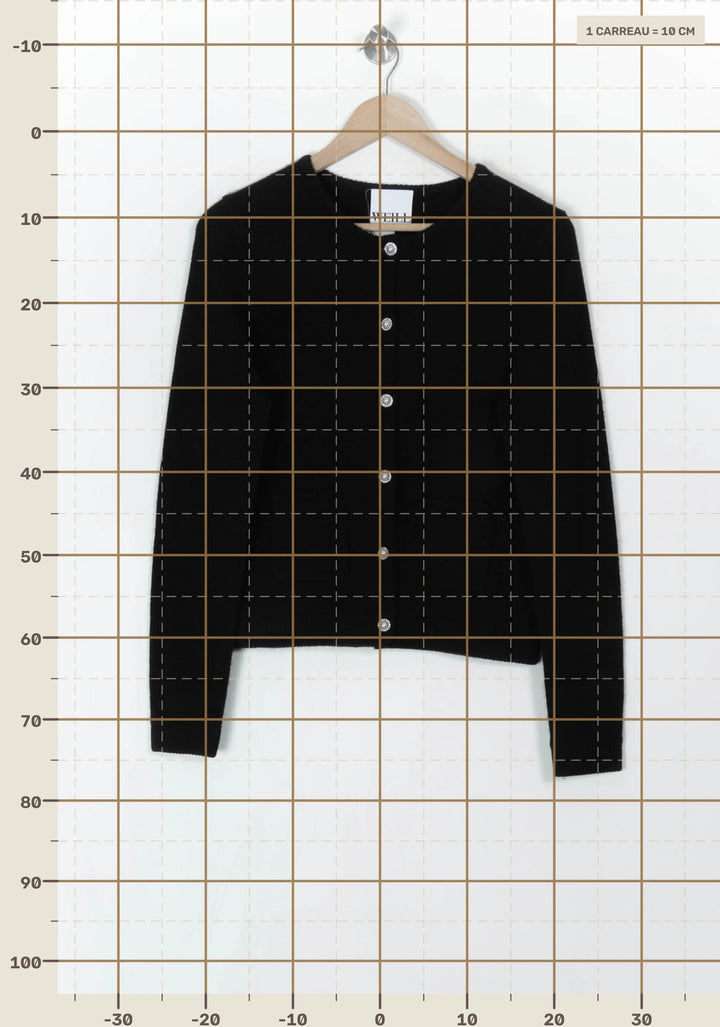 Cardigan Noir - Taille S/36 de la marque Weill | PARAD121552 - Vendu par Paradigme - Image 4