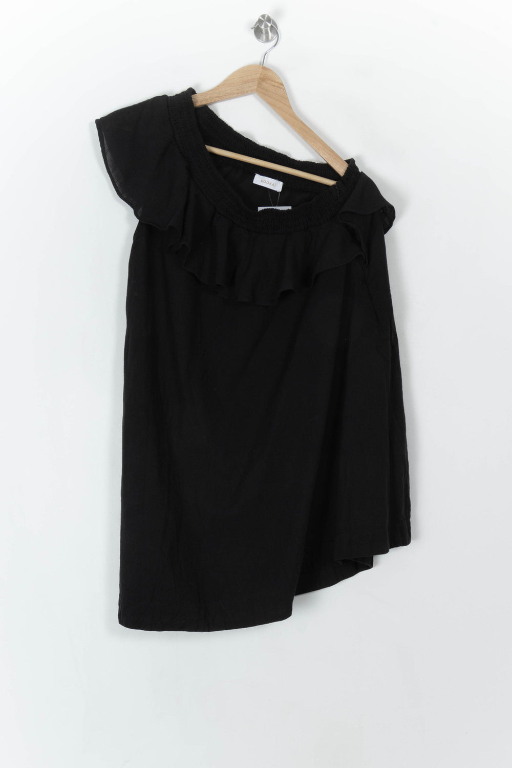Robe Volantée Noire - Taille XL/42 de la marque Kookai | PARAD121553 - Vendu par Paradigme - Image 2