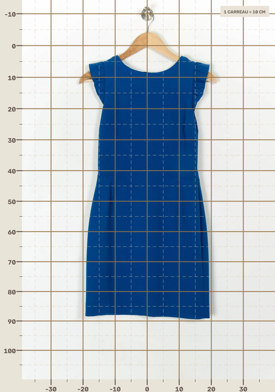 Robe Courte Bleue - Taille S/36 de la marque Sandro | PARAD121554 - Vendu par Paradigme - Image 4