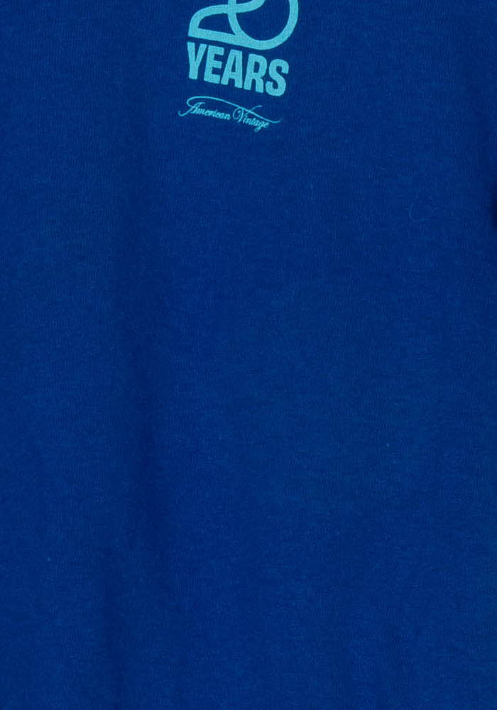 Tee-shirt Bleu - Taille S/36 de la marque American Vintage | PARAD121556 - Vendu par Paradigme - Image 3