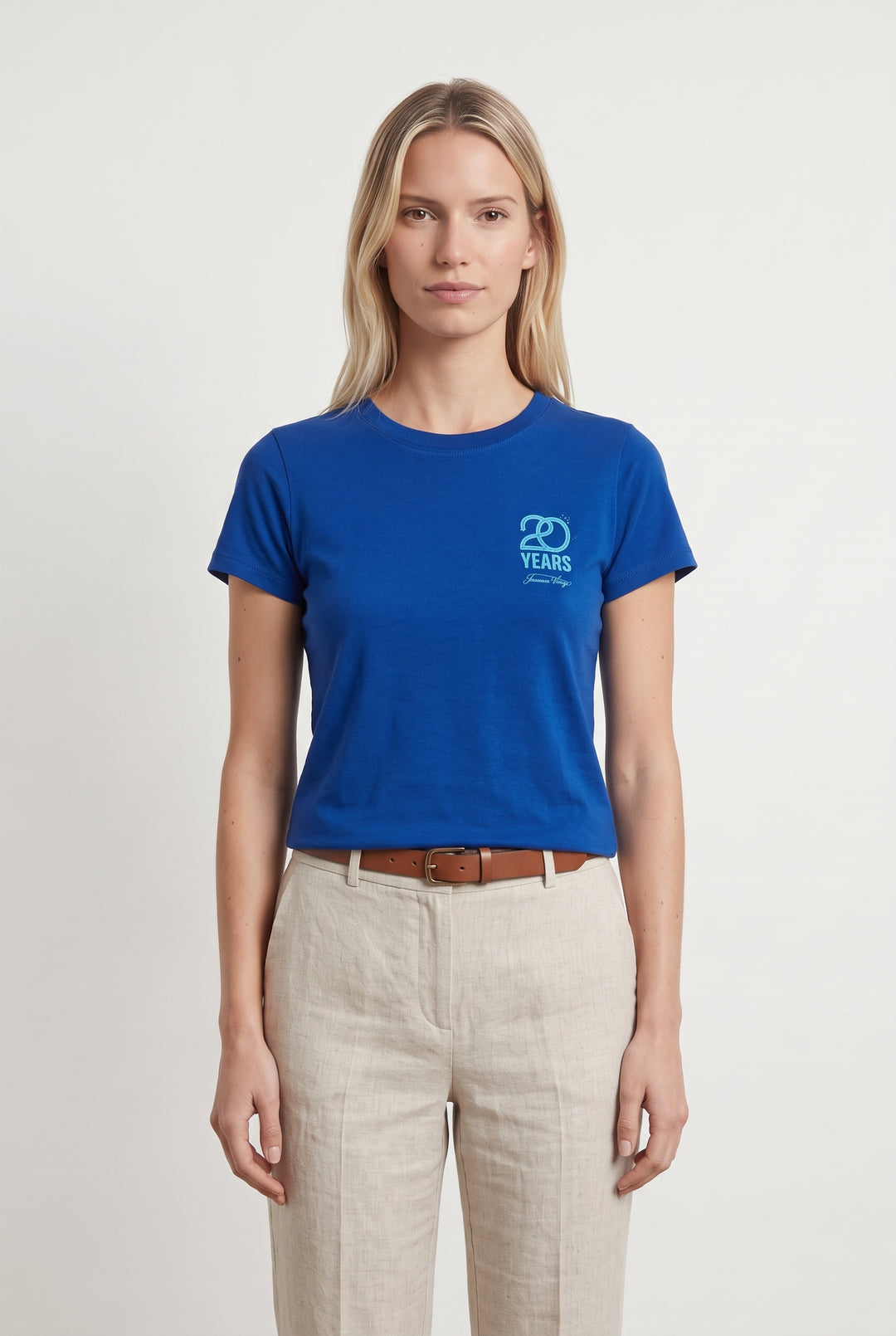 Tee-shirt Bleu - Taille S/36 de la marque American Vintage | PARAD121556 - Vendu par Paradigme - Image 1
