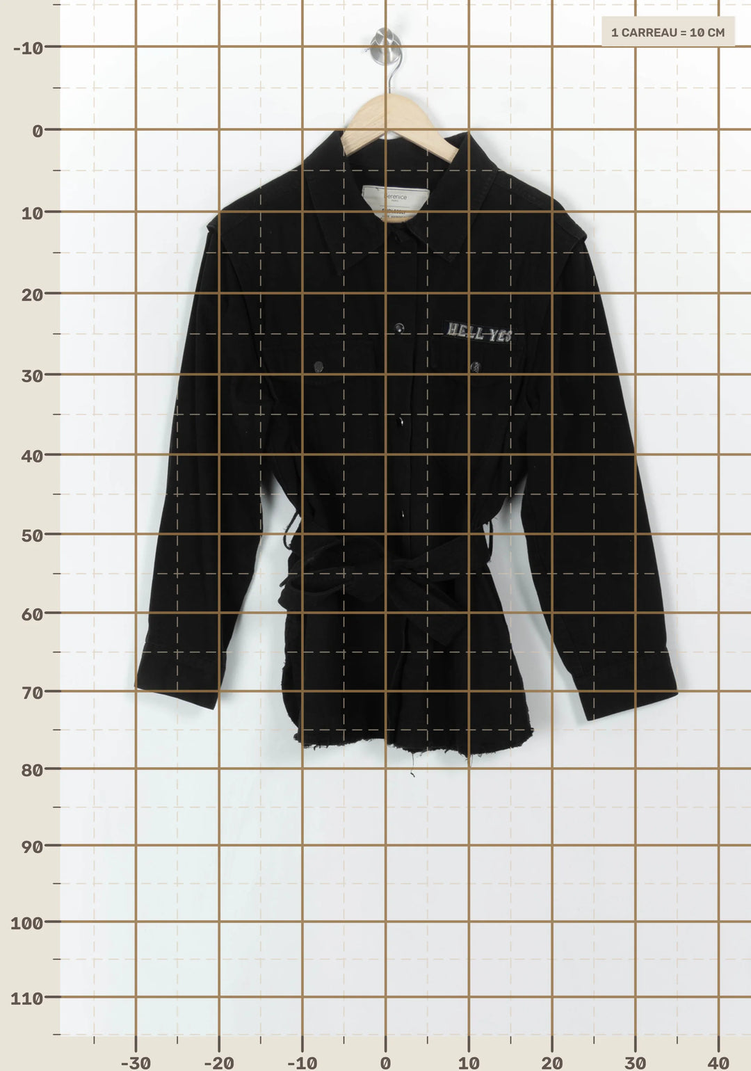 Veste Noire - Taille M/38 de la marque Bérénice | PARAD121558 - Vendu par Paradigme - Image 4