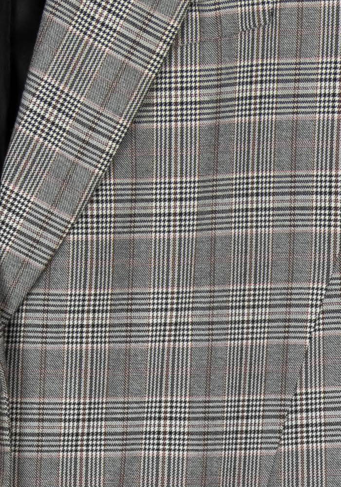 Blazer Gris à Carreaux - Taille XL/42 de la marque Claudie Pierlot | PARAD121559 - Vendu par Paradigme - Image 3