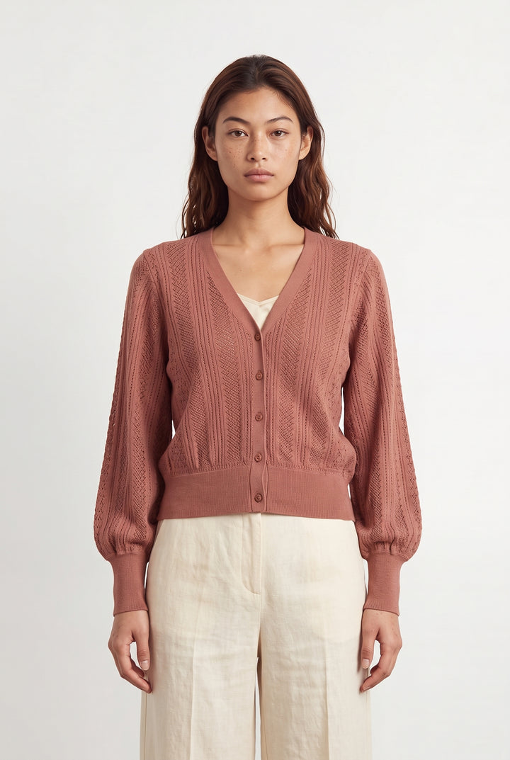 Cardigan Rose - Taille M/38 de la marque Bérénice | PARAD121560 - Vendu par Paradigme - Image 1