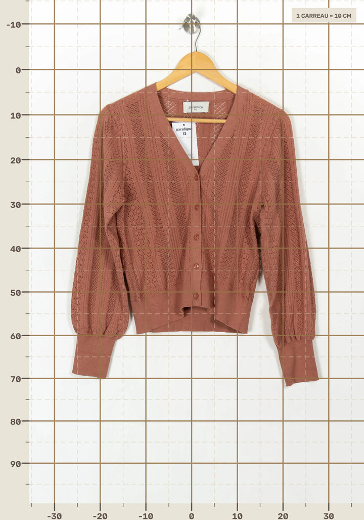Cardigan Rose - Taille M/38 de la marque Bérénice | PARAD121560 - Vendu par Paradigme - Image 4