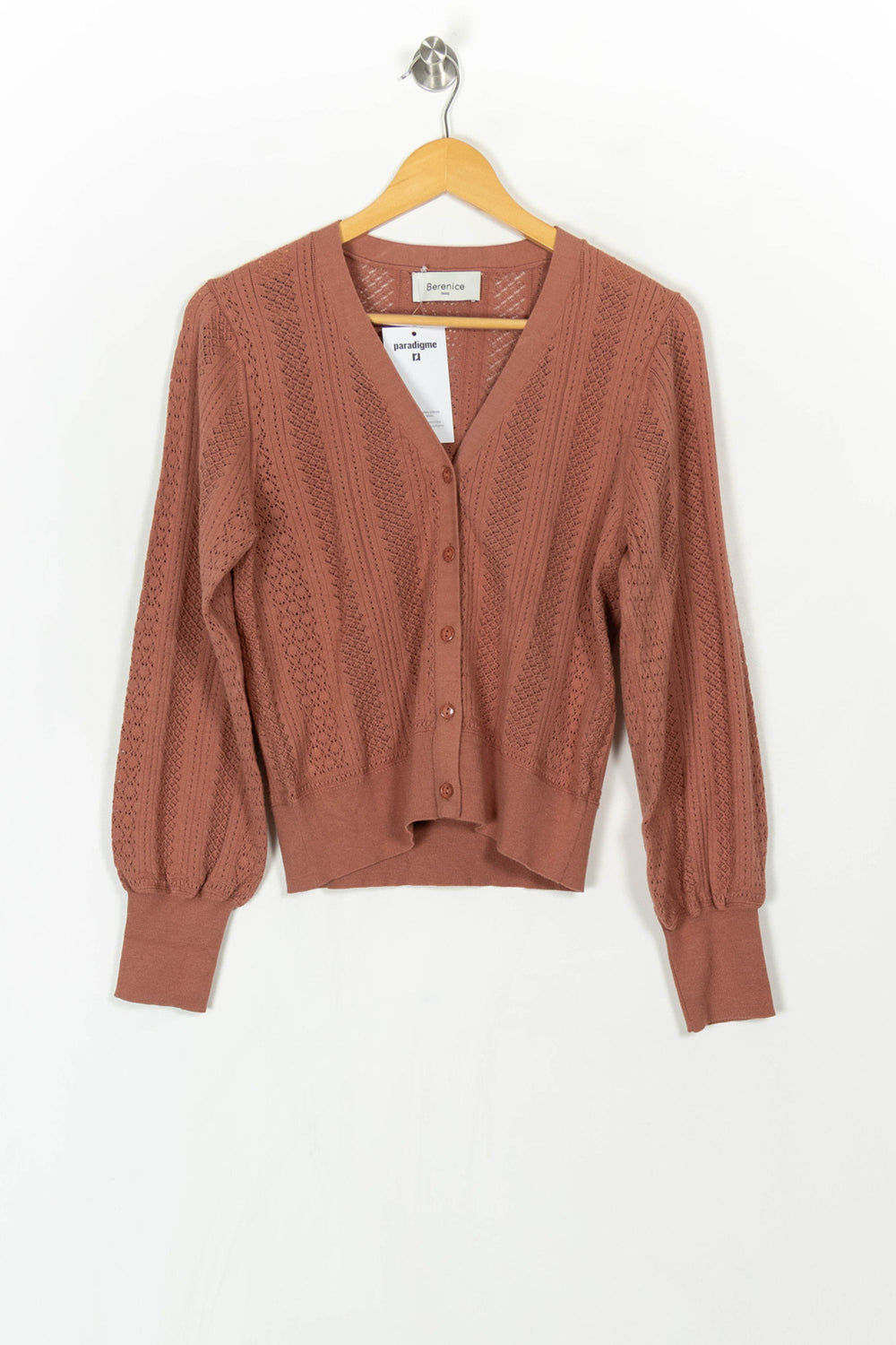 Cardigan Rose - Taille M/38 de la marque Bérénice | PARAD121560 - Vendu par Paradigme - Image 2