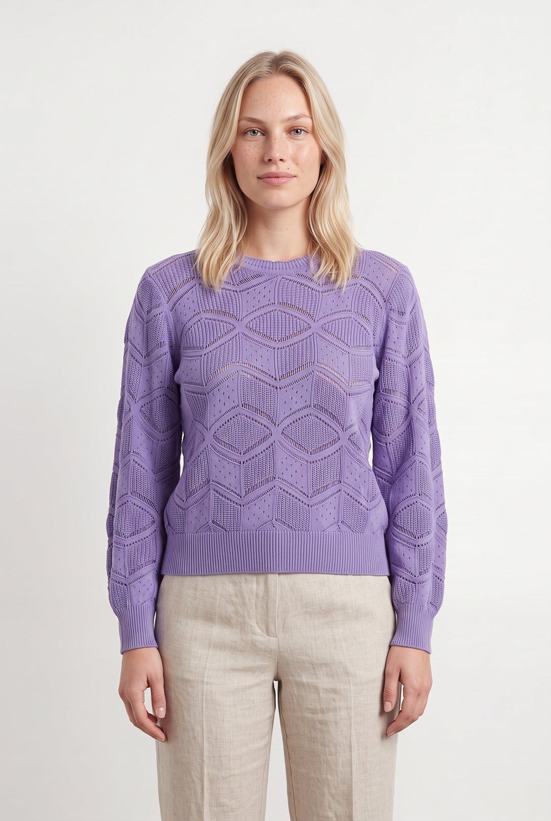 Pull Violet - Taille L/40 de la marque Suncoo | PARAD121561 - Vendu par Paradigme - Image 1