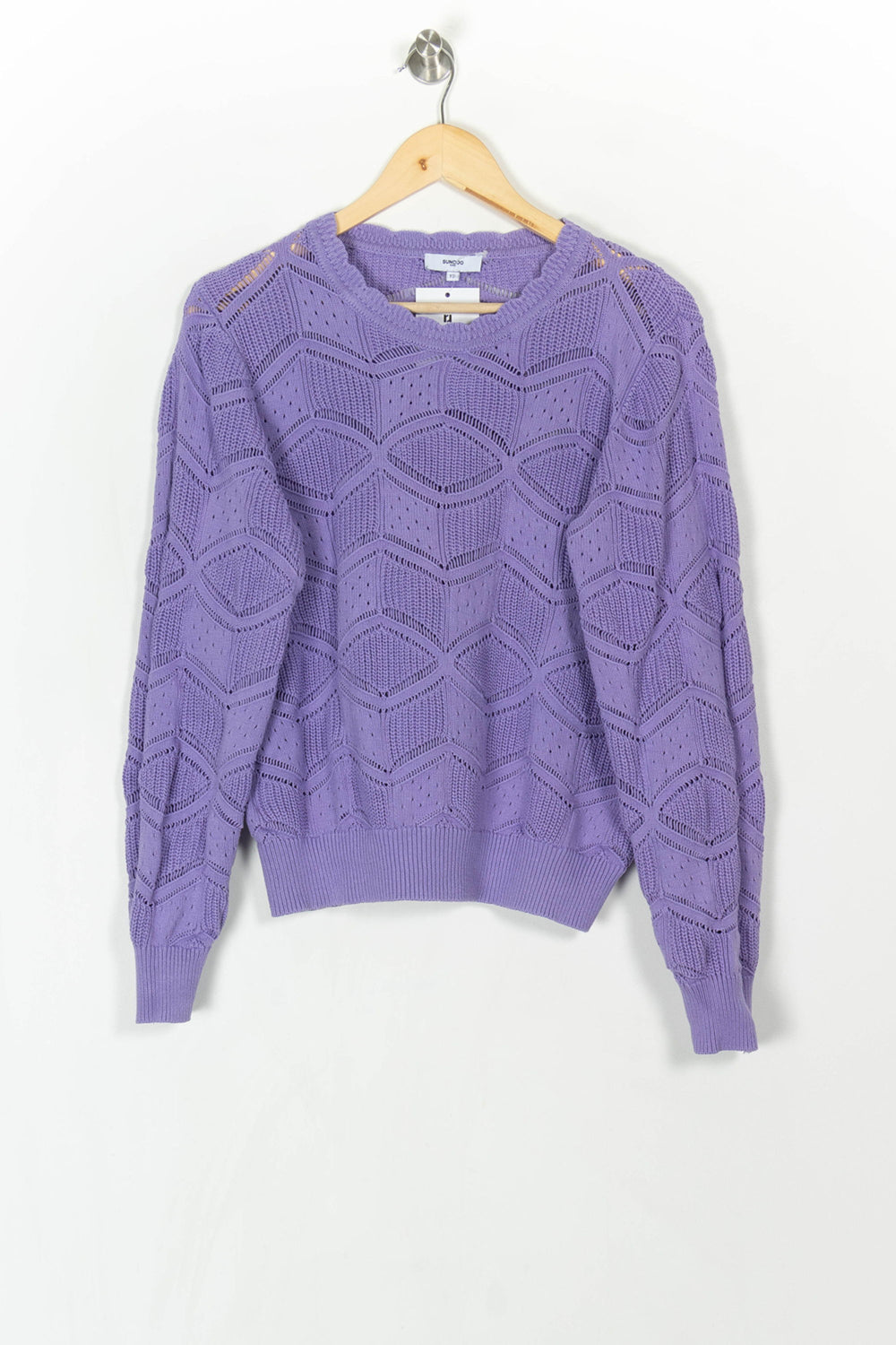 Pull Violet - Taille L/40 de la marque Suncoo | PARAD121561 - Vendu par Paradigme - Image 2