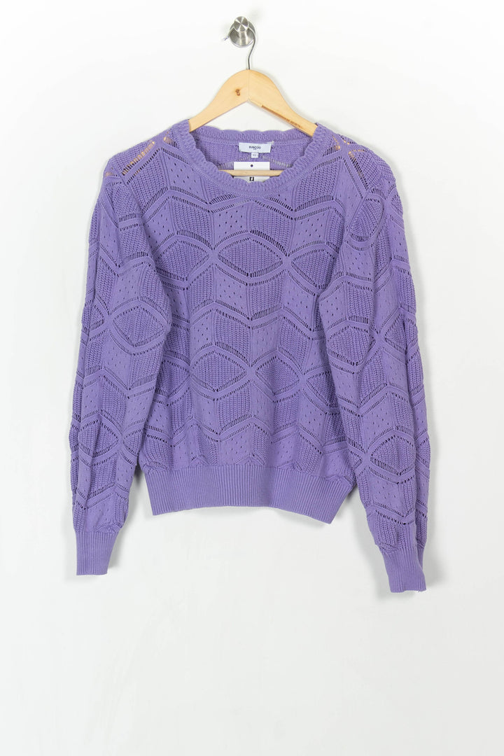 Pull Violet - Taille L/40 de la marque Suncoo | PARAD121561 - Vendu par Paradigme - Image 2