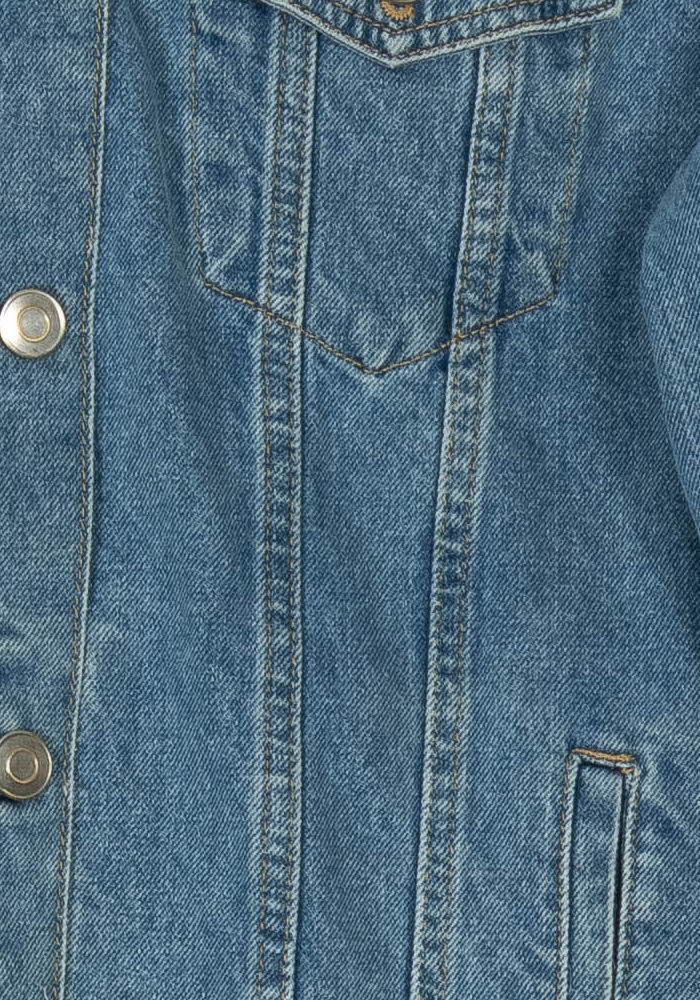 Veste en jean bleue - Taille XS/34 de la marque Maison 123 | PARAD121562 - Vendu par Paradigme - Image 3