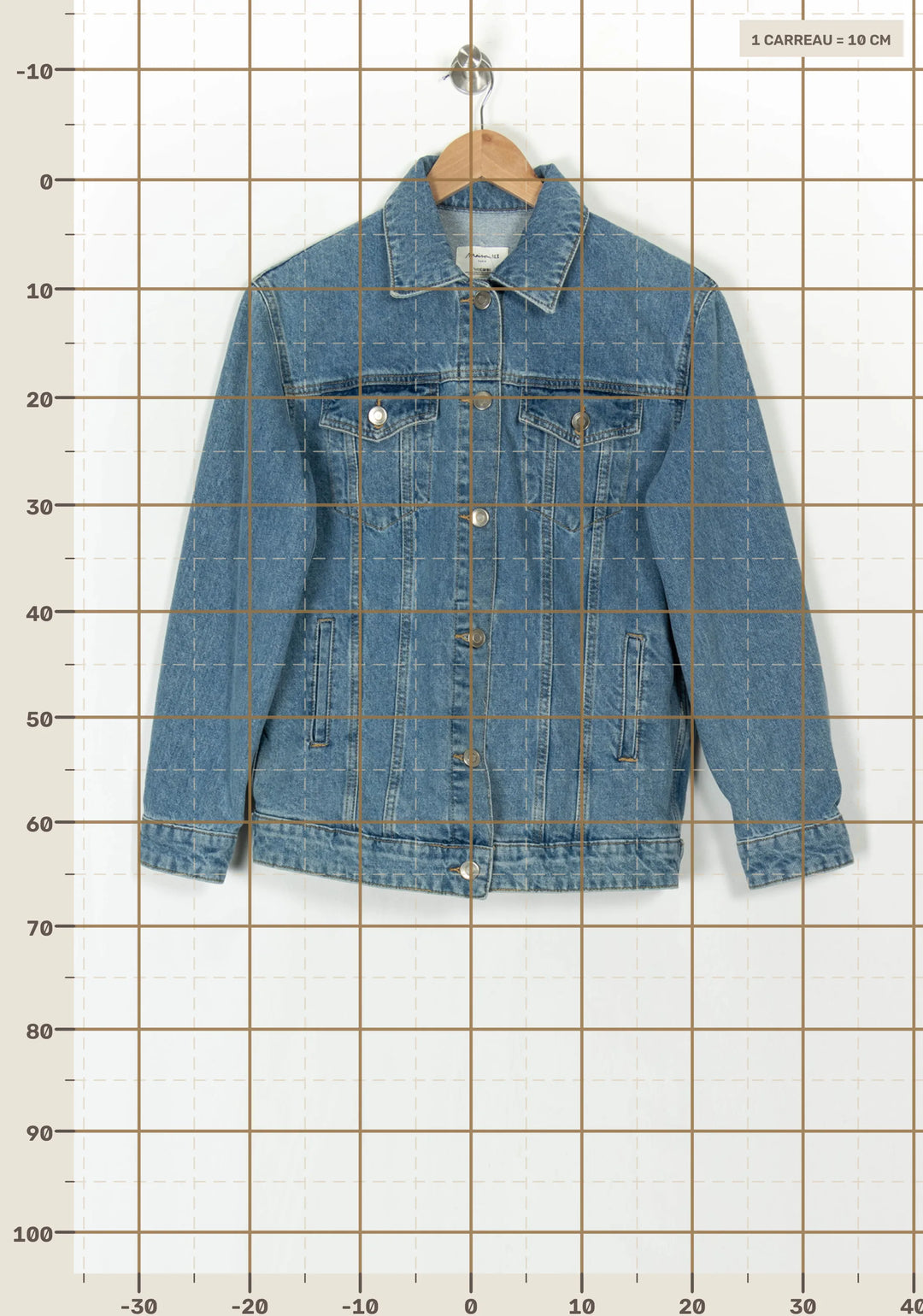 Veste en jean bleue - Taille XS/34 de la marque Maison 123 | PARAD121562 - Vendu par Paradigme - Image 4