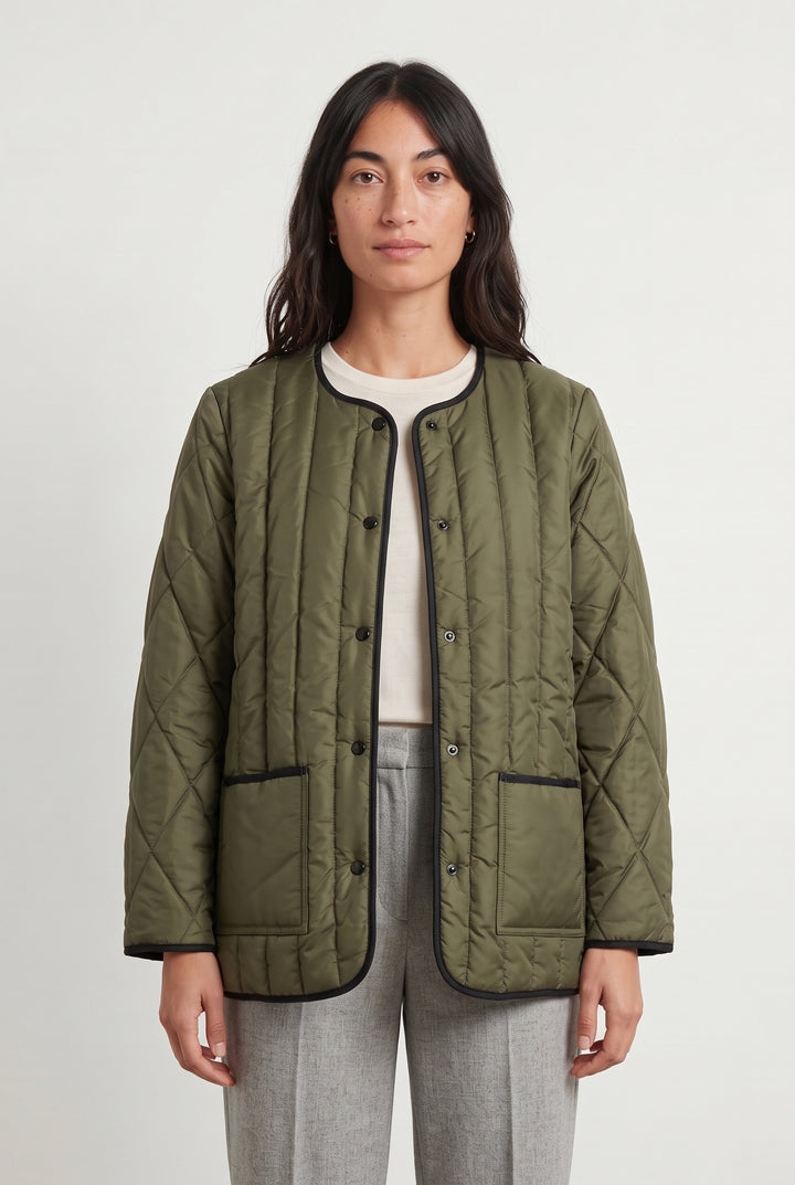 Veste Matelassée Verte - Taille S/36 de la marque The Kooples | PARAD121563 - Vendu par Paradigme - Image 1