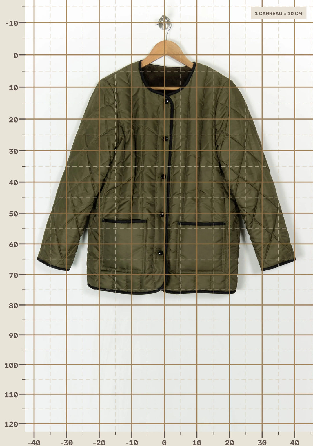 Veste Matelassée Verte - Taille S/36 de la marque The Kooples | PARAD121563 - Vendu par Paradigme - Image 4