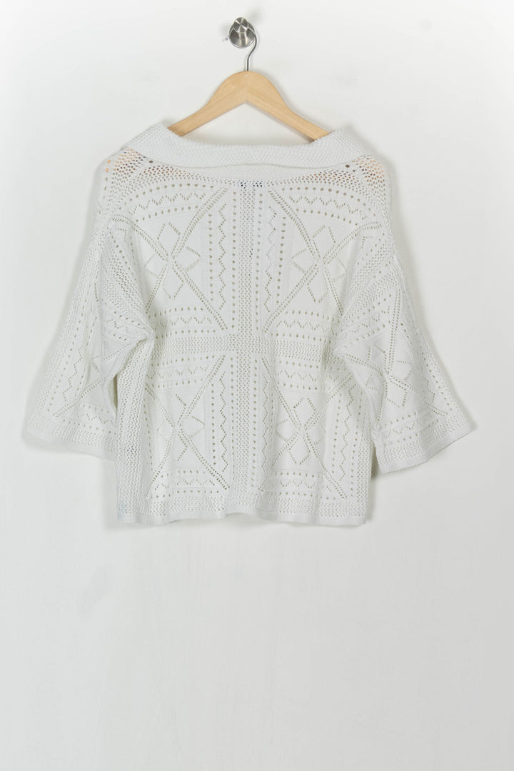 Pull Blanc - Taille L/40 de la marque Suncoo | PARAD121565 - Vendu par Paradigme - Image 5