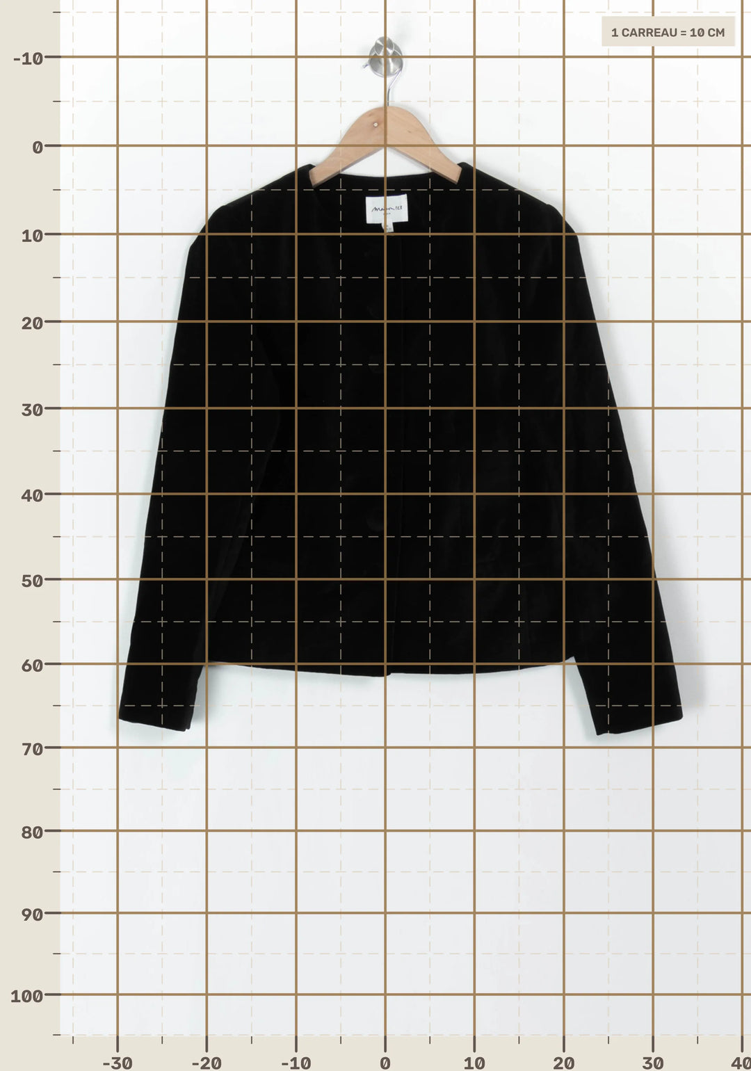 Veste Noire - Taille M/38 de la marque Maison 123 | PARAD121566 - Vendu par Paradigme - Image 4
