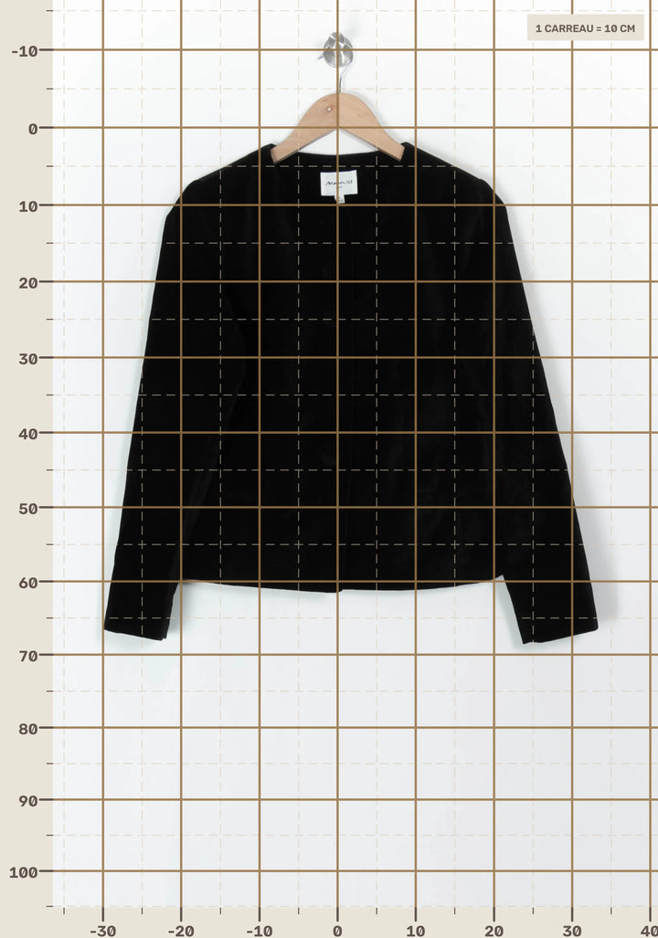 Veste Noire - Taille M/38 de la marque Maison 123 | PARAD121566 - Vendu par Paradigme - Image 4