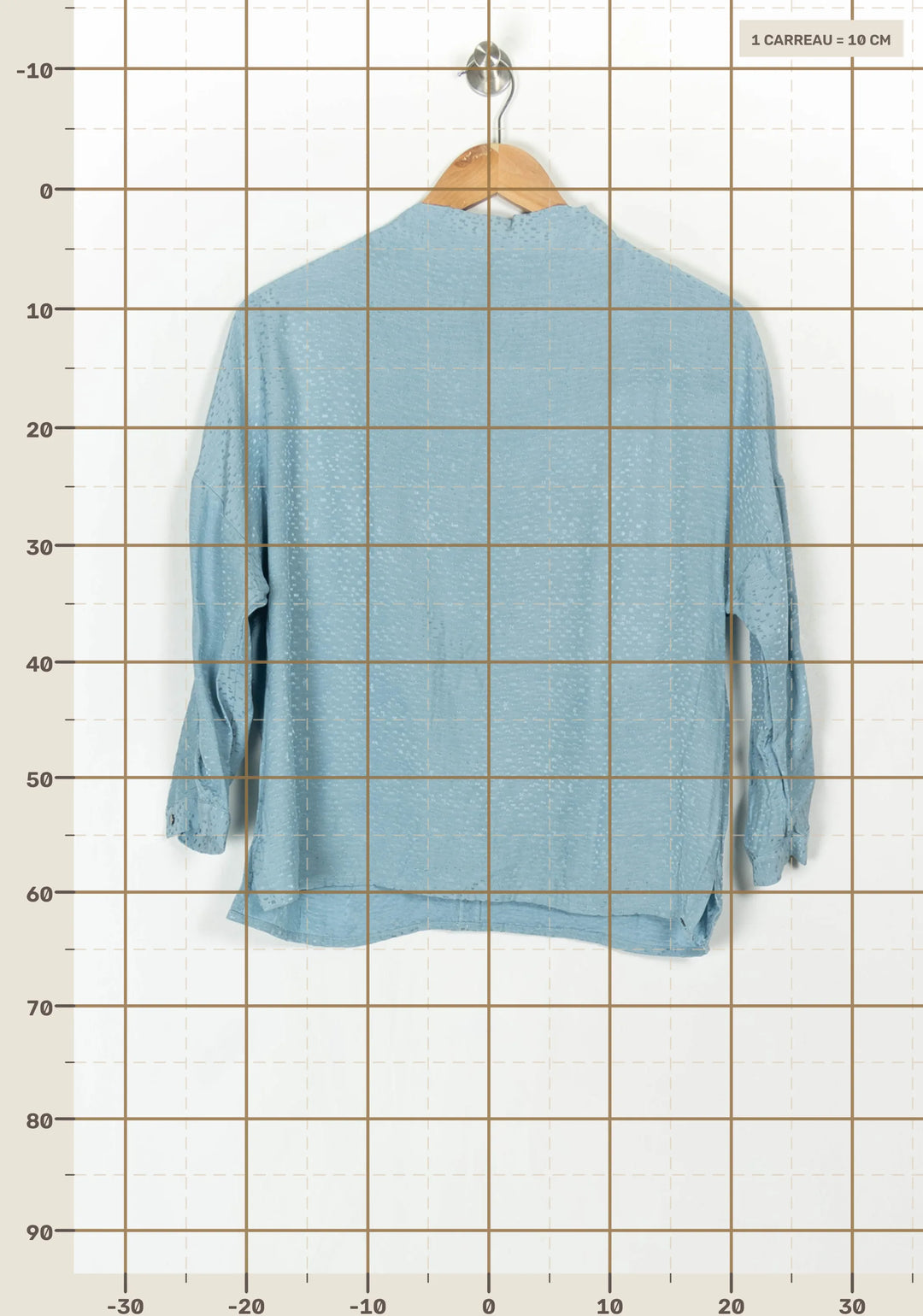 Blouse Bleue - Taille M/38 de la marque IKKS | PARAD121568 - Vendu par Paradigme - Image 4